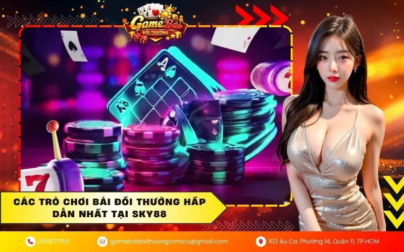 Các trò chơi bài đổi thưởng hấp dẫn nhất tại Sky88